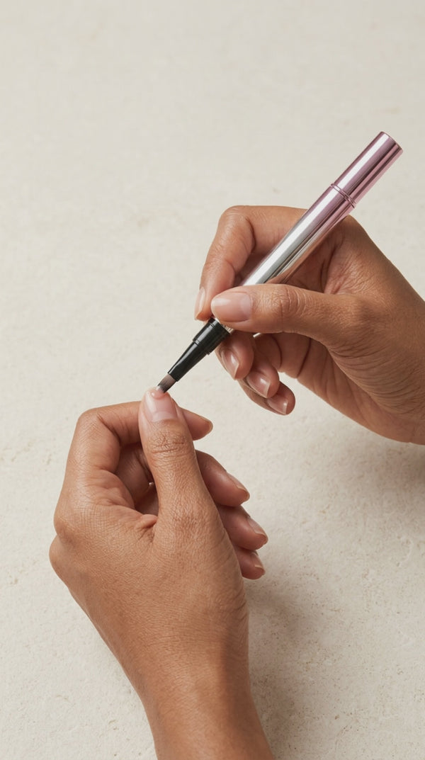 ManiTwist close-up gel brush application